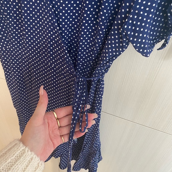 HONEY Polka dot wrap dress - Picture 3 of 8